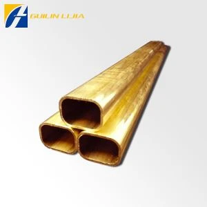 Oval Brass Tube voor decoratie